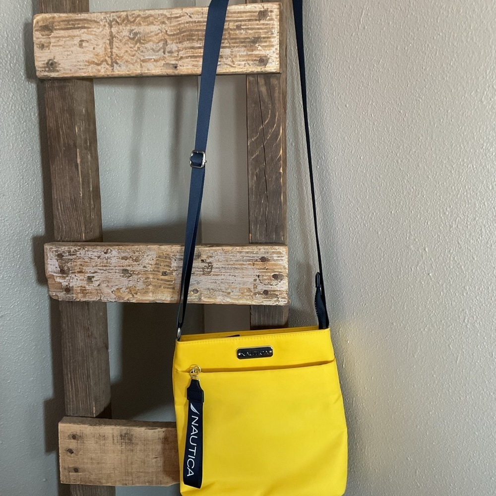 Nautica Vibrant Yellow Crossbody Bag - Picture 4 of 10